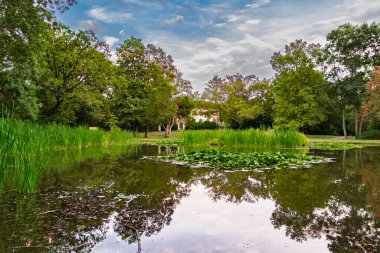 Bekescsaba yakınlarındaki Postelek 'teki Szechenyi-Wenckheim Kalesi harabesi.