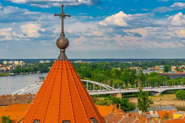 Szeged Papaz Kilisesi 'nin kulesinden manzara