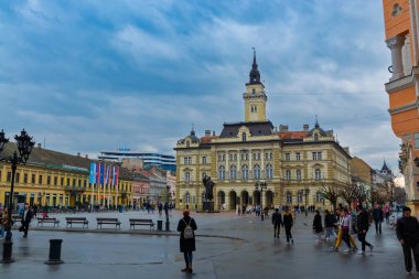 NOVI SAD, SERBIA - 16 Mart. 2024: Belediye Binası