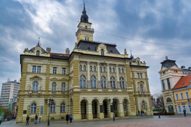 NOVI SAD, SERBIA - MARCH 16. 2024: Town Hall of the city clipart