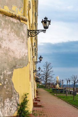 Wall in the fortress of Petrovaradin near Novi Sad  clipart