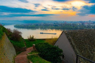 Landscape from the Fortress of Petrovaradin near Novi Sad  clipart