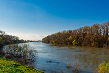 Mart ayı başlarında Csongrad yakınlarındaki Tisza Nehri.