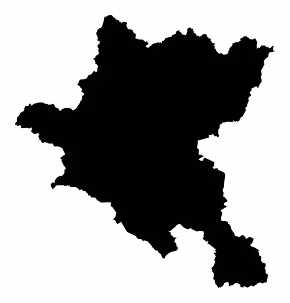 Sylwetka Mapy Miasta Sofia Białym Tle Bułgaria — Wektor stockowy