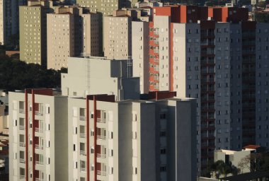 Bir dizi konut Santo Andre City, Brezilya