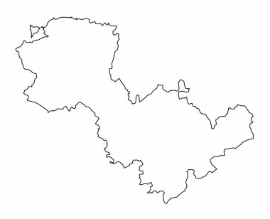 Terni ana hat haritası beyaz arkaplanda izole edildi, İtalya