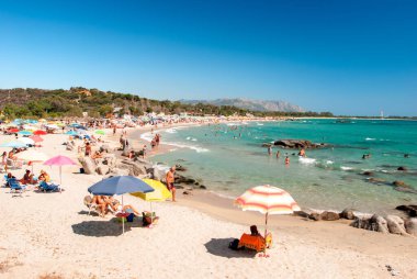 View of stunning beach of Orr, Tortol, Sardinia, Italy, Europe