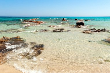 View of stunning beach of Orr, Tortol, Sardinia, Italy, Europe