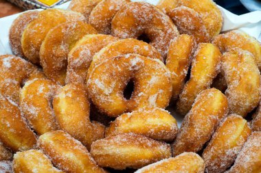 Donuts served with sugar powder