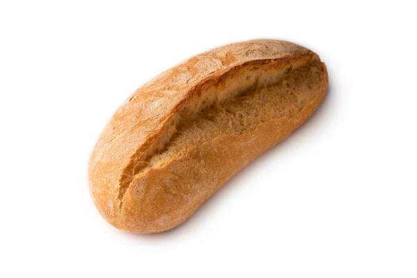白色背景的新鲜面包面包 — 图库照片