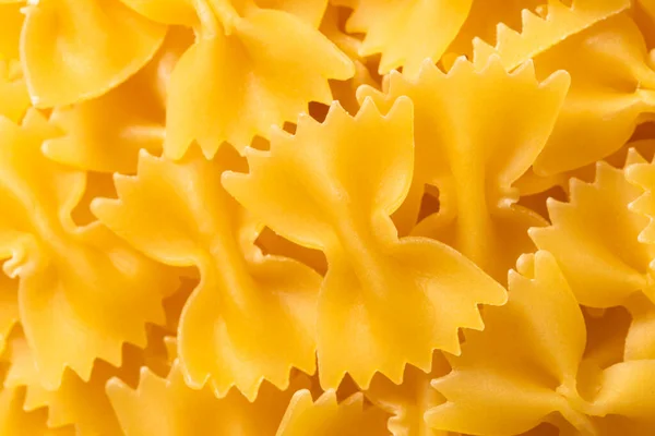 Raw Farfalle Background Typical Italian Pasta — Stock Photo, Image