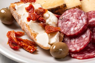 Lezzetli İtalyan aperatifleri.