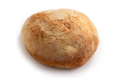 Civraxiu, beyaz arka planda izole edilmiş geleneksel bir sardalya ekmeği.