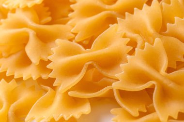 Arka plan için çiğ makarna yakın çekim 