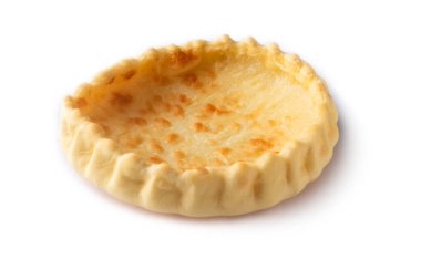 Empty tartlet on a white background clipart