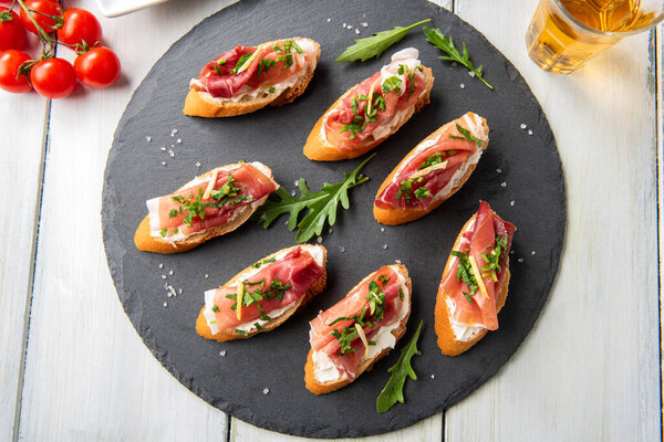 delicious snacks, close up. Food 