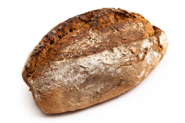 Taze çavdar ekmeği, yakın çekim manzarası.