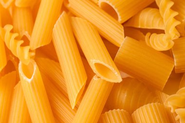 Mezze penne rigate, tipik İtalyan makarnası, Akdeniz diyeti