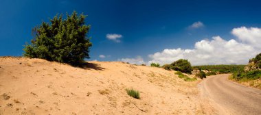 Sardunya, Buggerru, İtalya yakınlarındaki çöl manzarası.