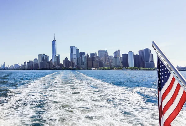 Szcenikus New York Komp Utazás New York Városképe Tájképe Usa — Stock Fotó