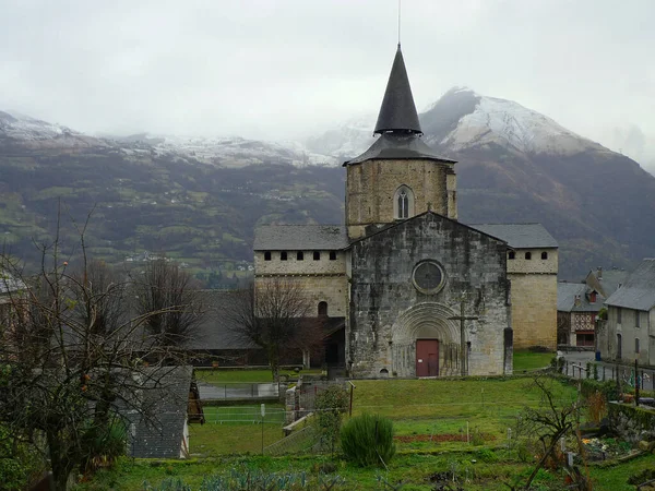 Impressionante Abadia Saint Savin Nos Pirinéus Franceses — Fotografia de Stock
