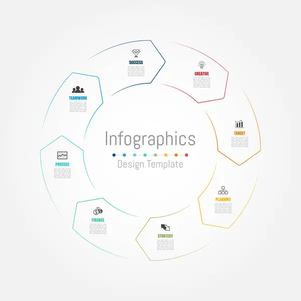 Návrhové Prvky Aplikace Infographic Pro Vaše Obchodní Data Vektorová Ilustrace Vektorová Grafika