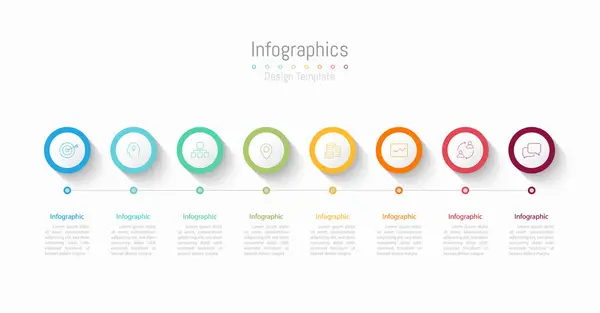 Návrhové Prvky Aplikace Infographic Pro Vaše Obchodní Data Vektorová Ilustrace Vektorová Grafika