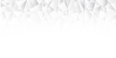 Beyaz arkaplanda soyut gri geometrik şekil tasarım elementleri, Vektör illüstrasyonu