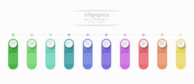 İş verileriniz için Infographic 3 seçenekleri tasarım elemanları. Vektör İllüstrasyonu.