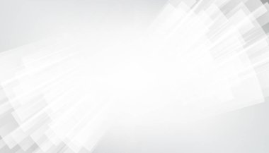 Fotokopi alanı olan gri perspektif çizgileri ile soyut beyaz arkaplan dekoratifi, Vektör illüstrasyonu