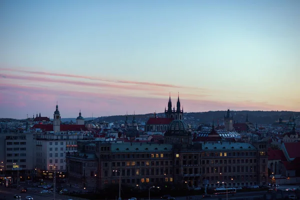 Paysage Automne Prague République Tchèque Avec Église Notre Dame Avant — Photo