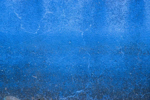 Faded Indigo Pintura Rachado Parede Closeup Como Fundo Azul — Fotografia de Stock