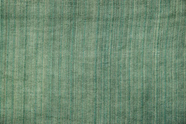 Linen Silk Fabric Closeup Green Textile Background — Stock Photo, Image