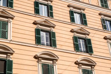 Roma, İtalya 'nın eski vintage binalarının mimarisi