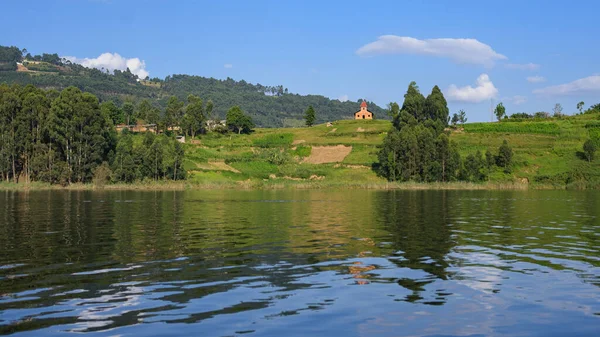 Lake Bunyonyi Uganda Sunny Day June — Stockfoto