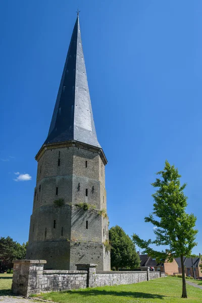Bergues France July 2022 Ancient Monastery Hill France Sunny Day Stok Gambar