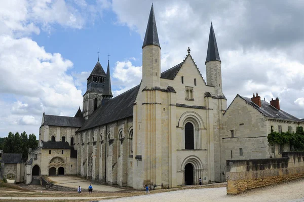 Fontevraud Abbaye Francia Agosto 2013 Chiesa Abbaziale Del Famoso Monastero — Foto Stock
