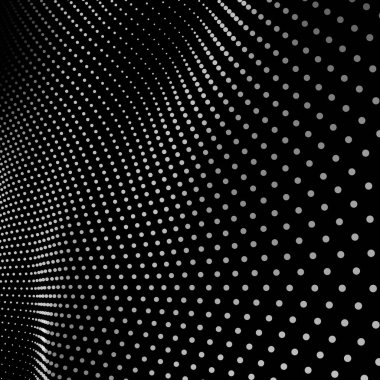 Parlayan noktalardan oluşan dijital pleksus. Bilim ve teknoloji için fütürist dijital arka plan. Vektör illüstrasyonu