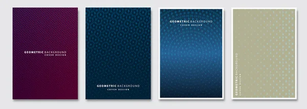 Sady Šablon Titulních Vektorového Geometrického Pozadí Leták Prezentace Brožura Plakát Stock Vektory