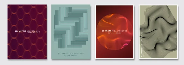Sady Šablon Titulních Vektorového Geometrického Pozadí Leták Prezentace Brožura Plakát Vektorová Grafika