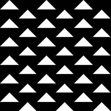 Basit düzenli grafik tasarımı. Üçgen soyut siyah beyaz arkaplan