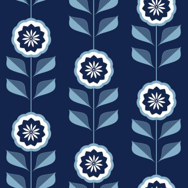 Çiçekli mavi, beyaz, pürüzsüz bir arka plan.