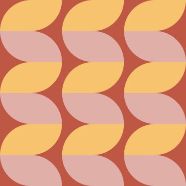 The 70s. retro background. Typical style of the 60s and 70s