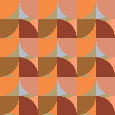 The 70s. retro background. Typical style of the 60s and 70s