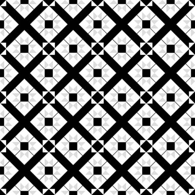 Düzenli kare şekilli modern siyah beyaz geometrik arkaplan. Siyah ve beyaz dokusuyla kusursuz bir arkaplan.