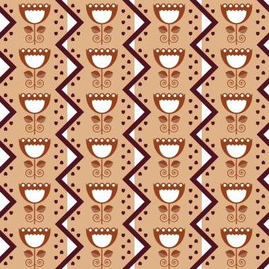 Kusursuz desenli zig zag dokusu