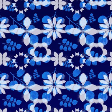 Renkli çiçekler kusursuz bir desen. Çiçekli çok renkli arkaplan