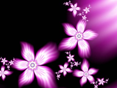 Mor renkli metin eklemek için güzel bir şablon olarak fraktal resim. Çiçekli arka plan. Kartvizitlerin grafiksel tasarımı, tebrik kartları, etiketler, çıkartmalar, bilgisayar arkaplanları. 