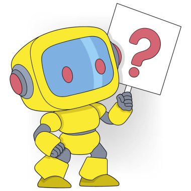 Modern dünyanın teknolojiyle tasviri, tüm sorulara cevap verebilen yapay zekaya sahip robotlar.