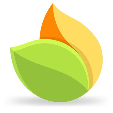 bahar ve sonbahar yaprakları logosu, şirketin çağlar boyunca istikrarının bir göstergesi.